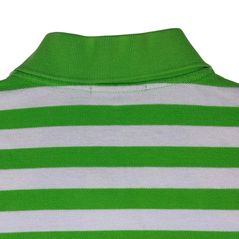 Polo Ralph Lauren Polo Shirt Mens 2XB Green White Striped Purple Pony Big & Tall